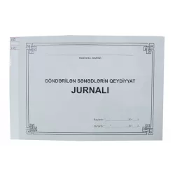 Göndərilən sənədlərin qeydiyyat jurnalı A4 (Muhasibat)