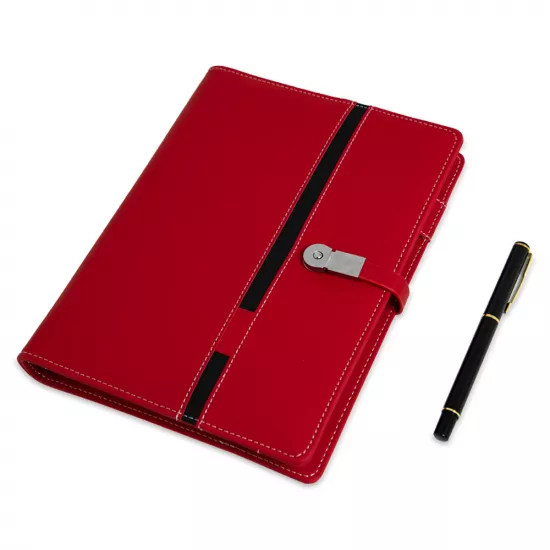 Qeyd dəftəri + Power Bank qırmızı