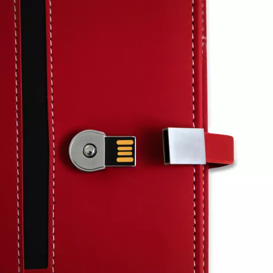 Qeyd dəftəri + Power Bank qırmızı