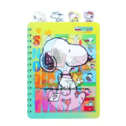 Spirallı bloknot Snoopy 3D-PP014 5 bölməli