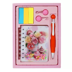 Bloknot spirallı B7 A-306 hədiyyəlik dəst