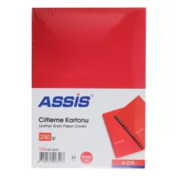 Cildləmə kartonu A4 A-225 qırmızı 250 qr