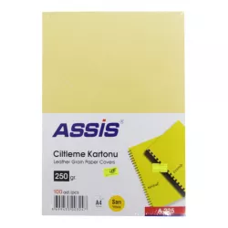 Cildləmə kartonu A4 A-225 sarı 250 qr