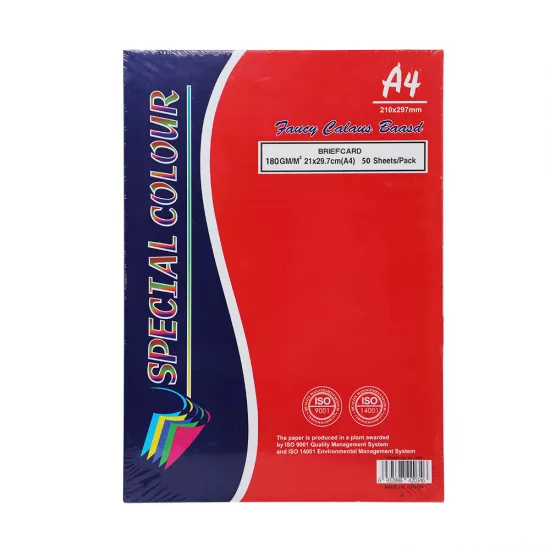 Kağız A4-50v-180qr rəngbərəng