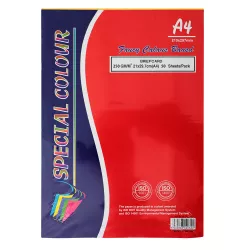Kağız A4-50v-250qr rəngbərəng