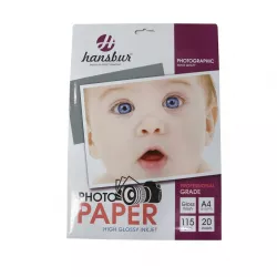 Foto kağız A4 115 qr H-1315 20 vərəq 1-t/parlaq