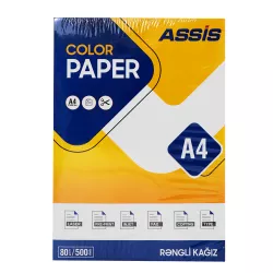 Kağız rəngli 80 qr A4 500 v tünd sarı A-6695-1