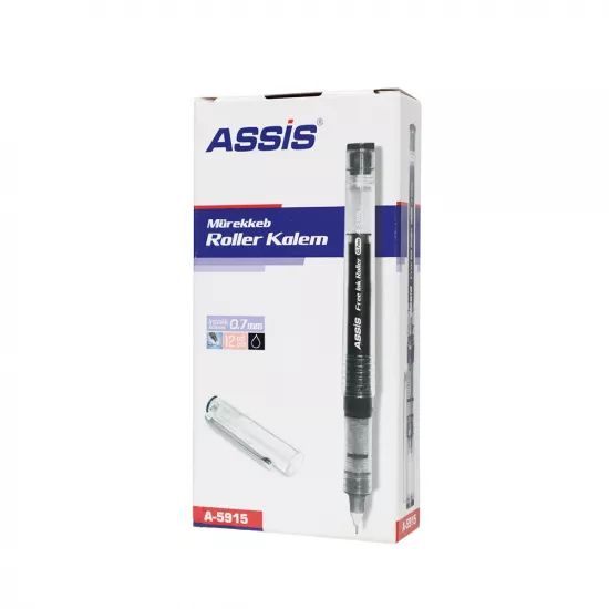 Qələm gel A-5915 0.7mm qara