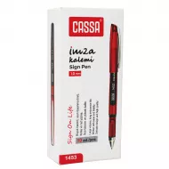 Qələm C-1453 1mm (İmza) qırmızı