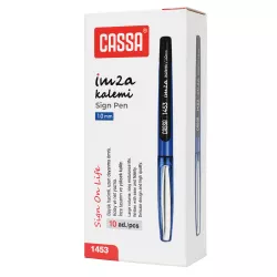 Qələm C-1453 1mm (İmza) mavi