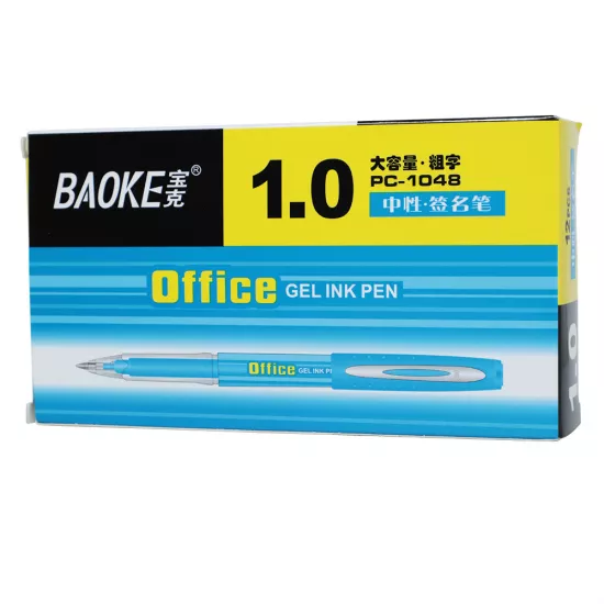 Qələm gel Baoke PC-1048 1mm mavi