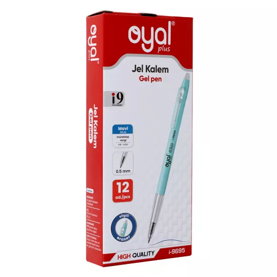 Qələm gel i-9695 0.5mm mavi yazıb pozanlı
