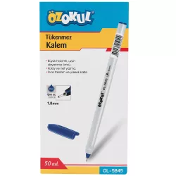 Qələm OL-5845 mavi 1.0mm