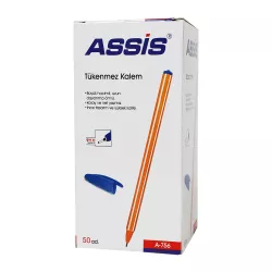 Qələm A-756 mavi 0.6mm