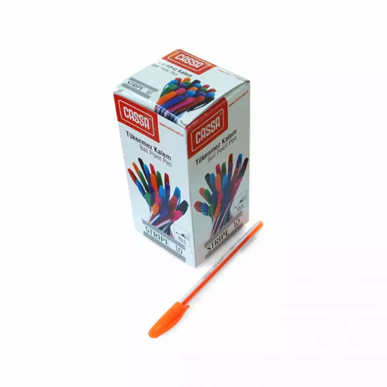 Qələm 8755 1mm narıncı Stripe