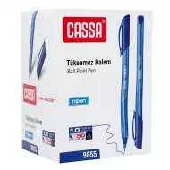 Qələm 9855 tripen 1.0 mm mavi