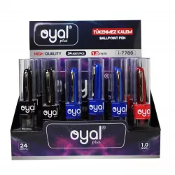 Qələm ballpoint i-7780 rəngbərəng 1.0mm (Displey) Qələm ballpoint i-7780 rəngbərəng 1.0mm (Displey)