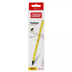 Qələm C-9812 0.4mm sarı Fineliner 10 ədədli