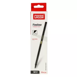Qələm C-9812 0.4mm qara Fineliner 10 ədədli