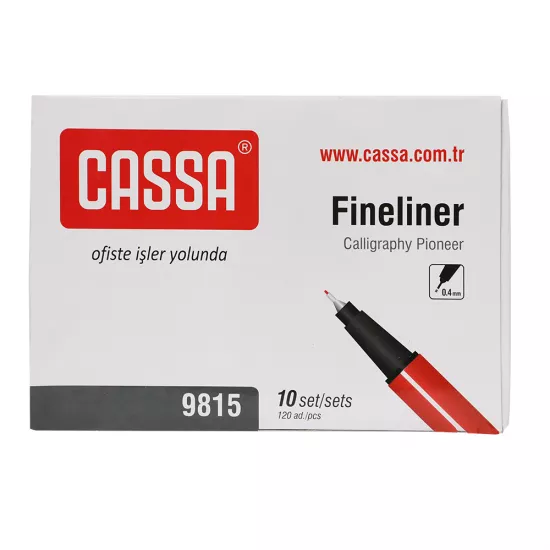 Qələm C-9815 0.4mm Fineliner 12 rəng