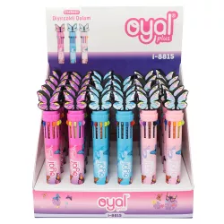 Qələm i-8815 10 rəngli kəpənək