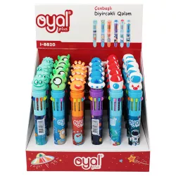 Qələm i-8820 10 rəngli kosmos