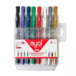 Qələm i-9700 1.0 mm zərli 8 rəngli