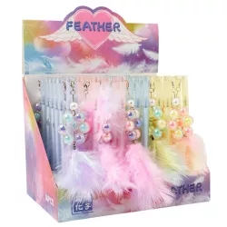 Qələm 7009A Brelok tüklü muncuq