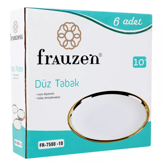 Boşqab 6 ədədli FR-7580-10' qızılı