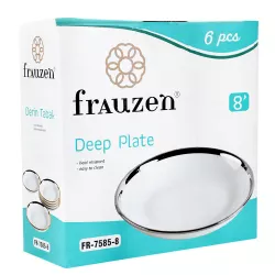 Boşqab 6 ədədli FR-7585-8' gümüşü