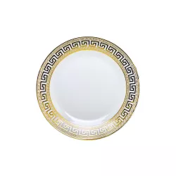 Boşqab dərin 6 ədədli FR-5520-G 8' qızılı versace + qara ulduzlu