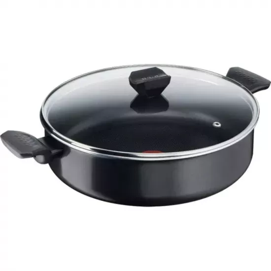 Qazan TEFAL Titanium 1X SimplyClean Diffusion Altlıq Qısa 28 sm