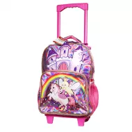 Çanta məktəbli i-8564 təkərli çəhrayı