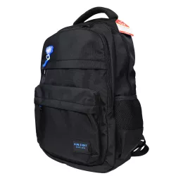 Çanta məktəbli i-8424 qara/ loqosu mavi Çanta məktəbli i-8424 qara/ loqosu mavi