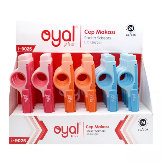Qayçı məktəbli i-9025 mavi,qırmızı,narıncı