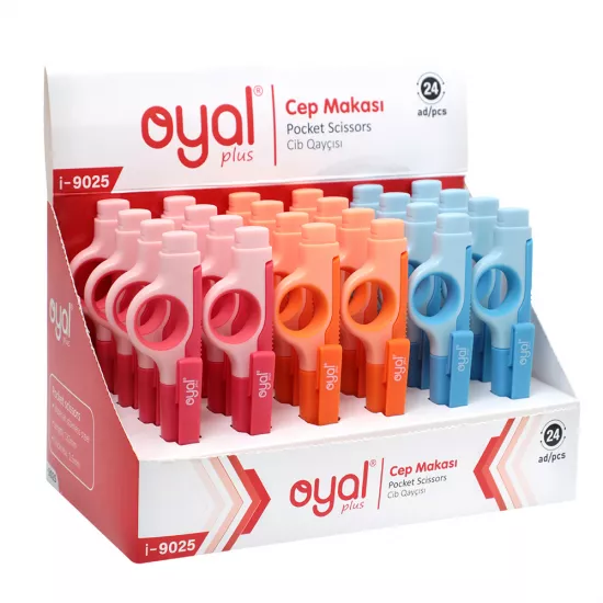 Qayçı məktəbli i-9025 mavi,qırmızı,narıncı