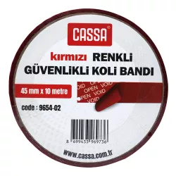 Skoç 9654-02 45mm*10m qırmızı rəngli güvənlik