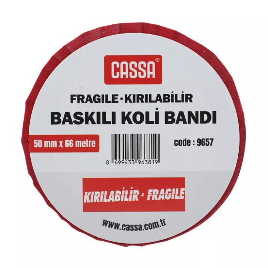 Skoç 9657 50mm*66m 'fragıle-kırılabilir' çapli