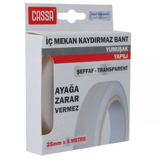 Skoç 9668 25mm*5m şəffaf su altı döşəmələrdə sürüşməyə qarşı