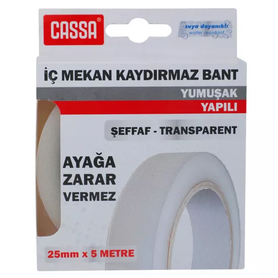 Skoç 9668 25mm*5m şəffaf su altı döşəmələrdə sürüşməyə qarşı