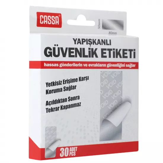 Etiket yapışqanlı 9661 28 mm icazəsiz girişdən qorunma