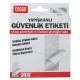 Etiket yapışqanlı 9661 28 mm icazəsiz girişdən qorunma