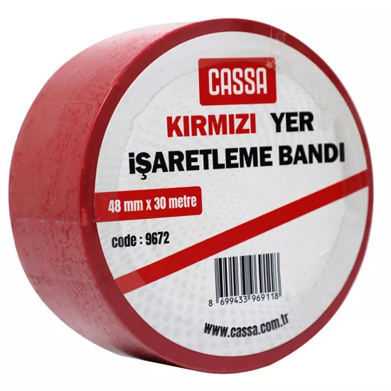 Skoç 9672 48mm*30m qırmızı döşəmə işarələmə