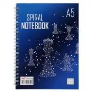 Dəftər spirallı A5 48v Yandan aç dama