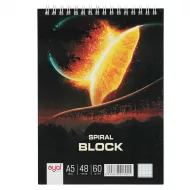 Dəftər spirallı A5 48v üstdən açılan