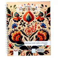 Dəftər spirallı B5 48v dama yandan açılan karton