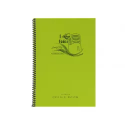 Dəftər spirallı A4 72v dama yandan açılan plastik