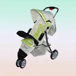 Uşaq üçün araba D803K yaşıl+açıq boz