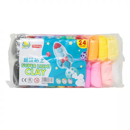 Plastilin TK8848  balaca rəngli 24 ədədli