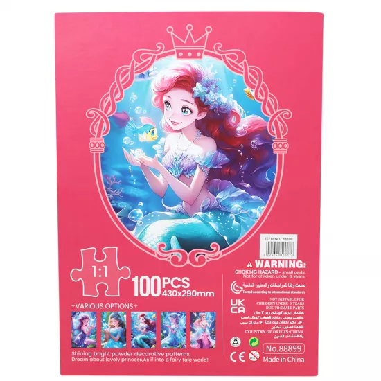 Pazıl 88897 Glitter Princess 100 PCS